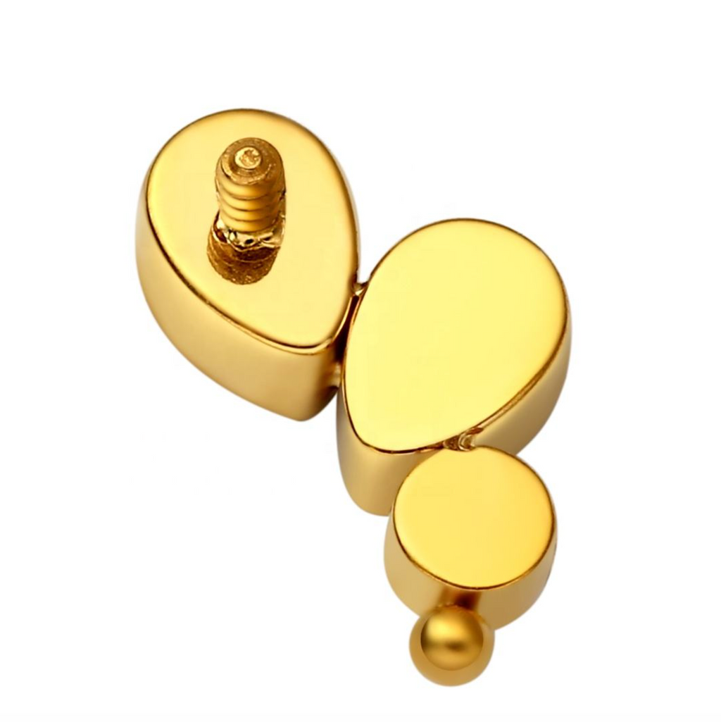 Titanium Zircon Stud Earrings